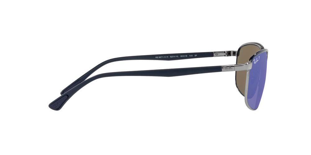 Aros De Sol Ray-Ban Rb3671Ch Blue On Gunmetal