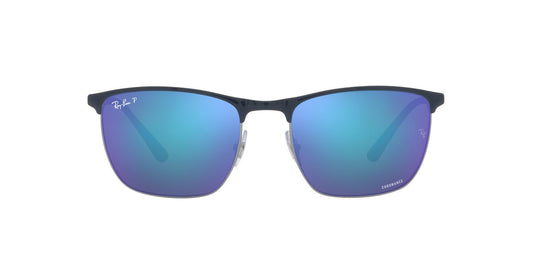 Aros De Sol Ray-Ban Rb3686 Blue On Gunmetal