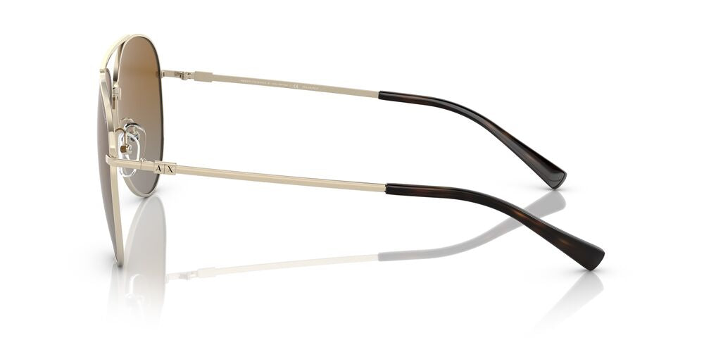 Aros De Sol Armani Exchange Ax2043S Shiny Pale Gold