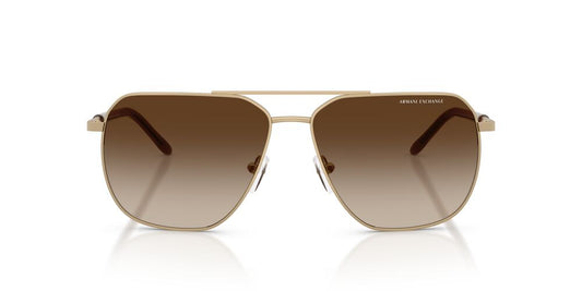 Aros De Sol Armani Exchange AX2057S Matte Pale Gold