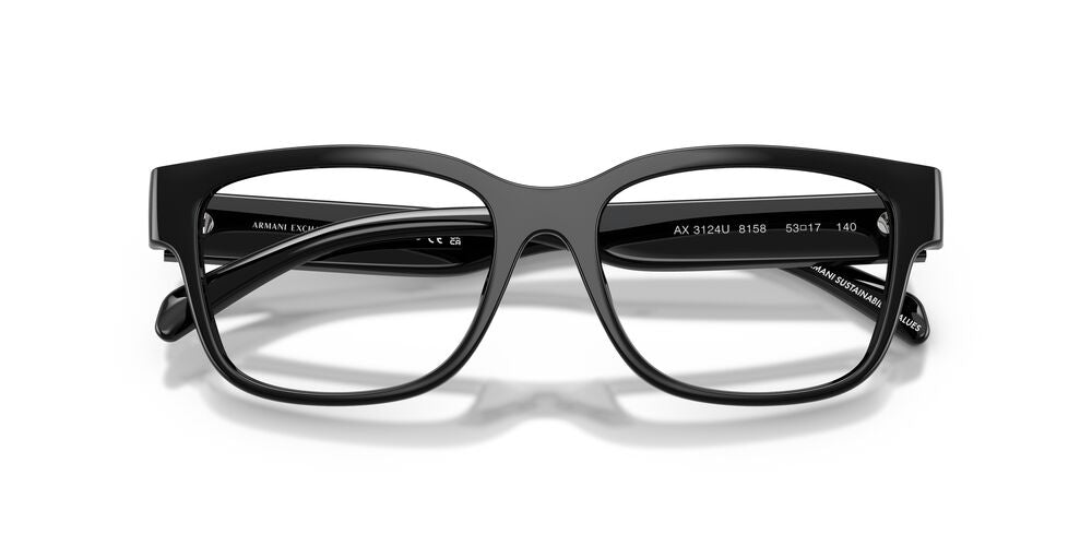 Aros Oftálmicos Armani Exchange Ax3124U Shiny Negro