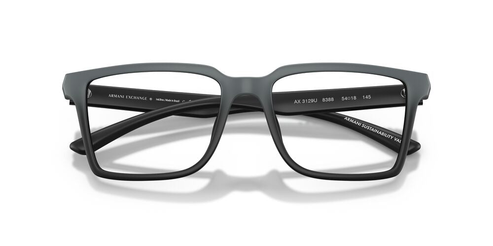 Aros Oftálmicos Armani Exchange Ax3129U Mate Gris Gradient Negro