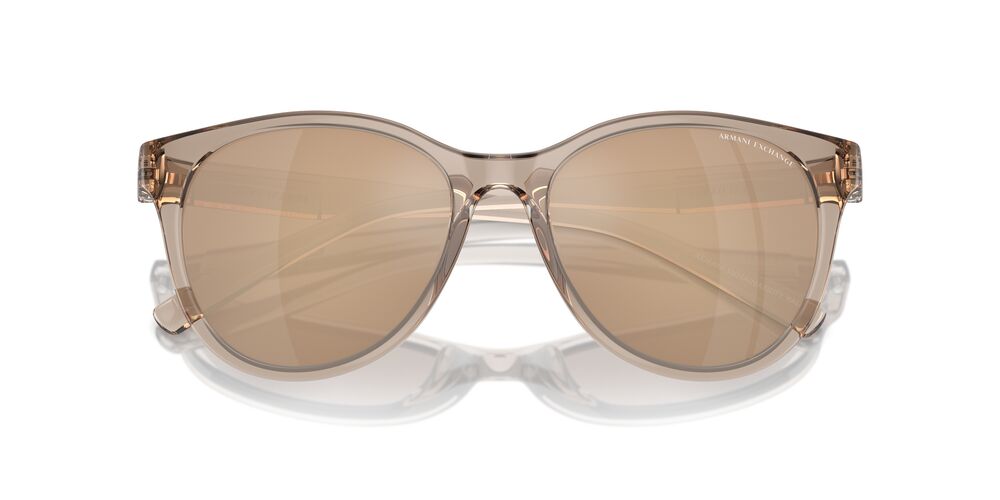 Aros De Sol Armani Exchange Ax4144Su Shiny Transparent Brown