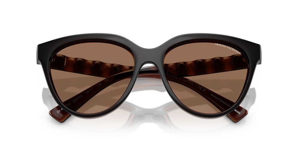 Aros De Sol Armani Exchange Ax4148Su Shiny Transparent Brown