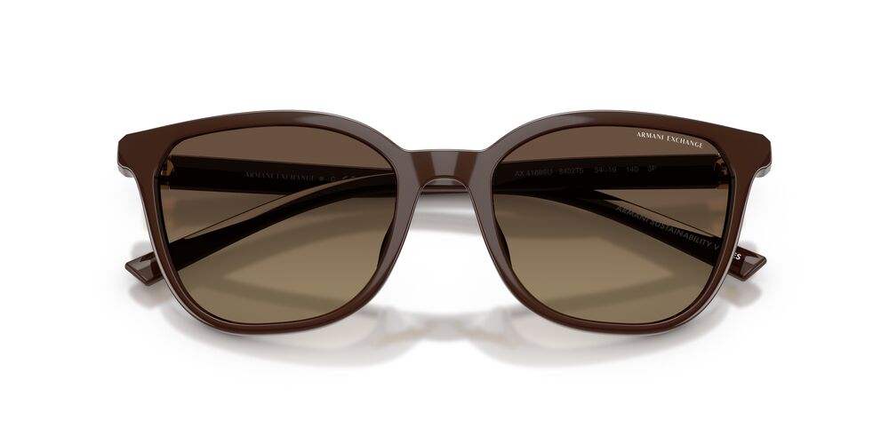 Aros De Sol Armani Exchange Ax4168Su Shiny Dark Brown