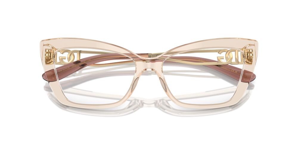 Aros Oftálmicos Dolce & Gabbana Dg3375B Clear Camel