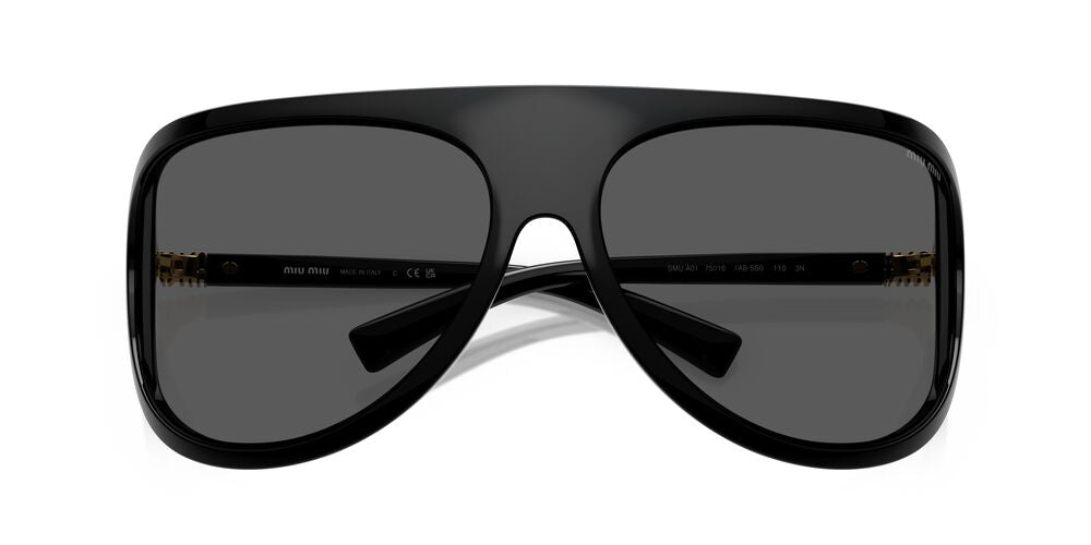Aros De Sol Miu Miu Mua01S Black
