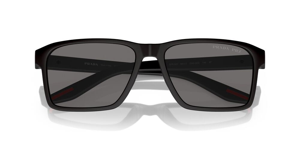 Aros De Sol Prada Linea Rossa Ps 05Ys Black Rubber