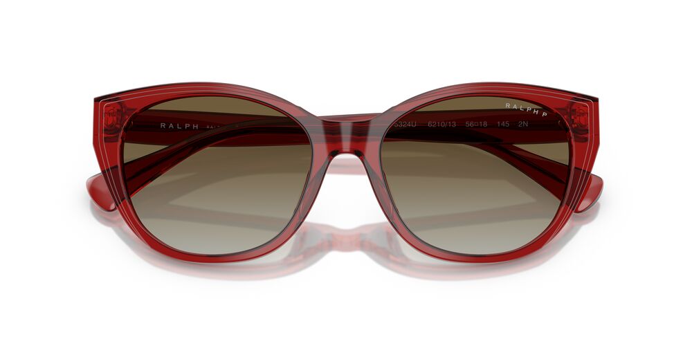Aros De Sol Ralph Ra5324U Shiny Transparent Burgundy