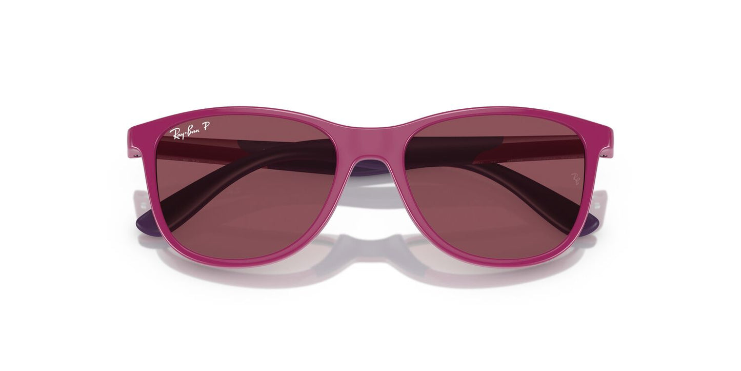 Aros De Sol Ray-Ban Junior Rj9077S Fucsia On Rubber Violet