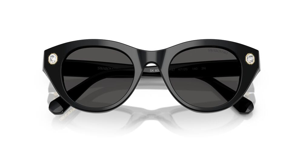 Aros De Sol Swarovski Sk6025 Black