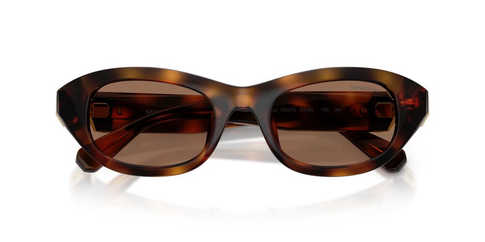 Aros De Sol Swarovski Sk6036U Havana