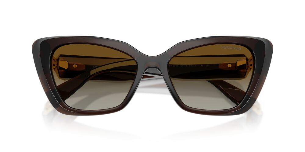 Aros De Sol Swarovski SK6047 Transparent Brown
