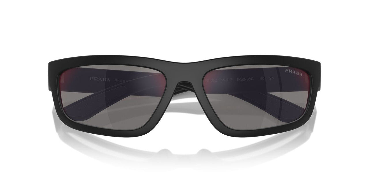 Aros De Sol Prada Linea Rossa Ps 05Zs Black Rubbered