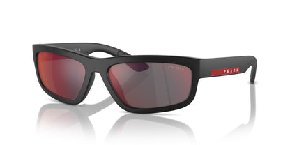 Aros De Sol Prada Linea Rossa Ps 05Zs Black Rubbered