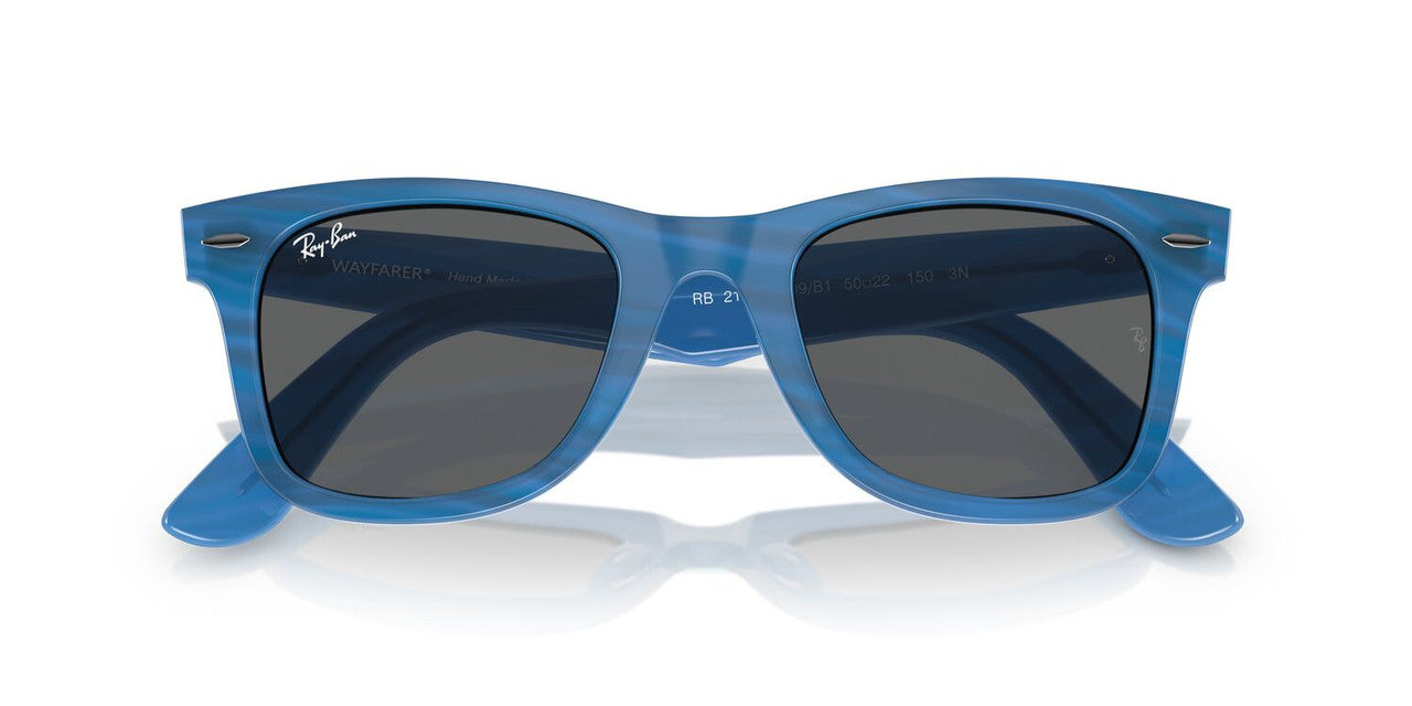 Aros De Sol Ray-Ban Rb2140 Photo Striped Blue