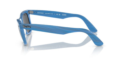 Aros De Sol Ray-Ban Rb2140 Photo Striped Blue