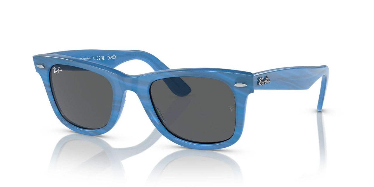 Aros De Sol Ray-Ban Rb2140 Photo Striped Blue