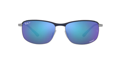 Aros De Sol Ray-Ban Rb3671Ch Blue On Gunmetal