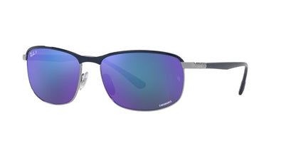 Aros De Sol Ray-Ban Rb3671Ch Blue On Gunmetal