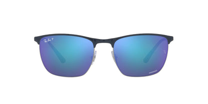 Aros De Sol Ray-Ban Rb3686 Blue On Gunmetal