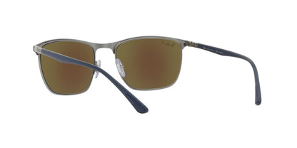 Aros De Sol Ray-Ban Rb3686 Blue On Gunmetal