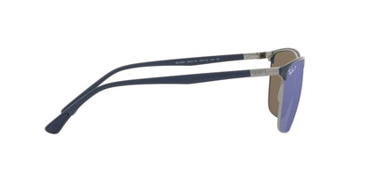 Aros De Sol Ray-Ban Rb3686 Blue On Gunmetal