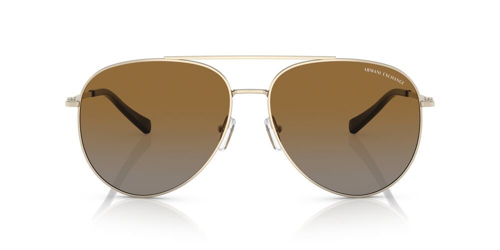 Aros De Sol Armani Exchange Ax2043S Shiny Pale Gold