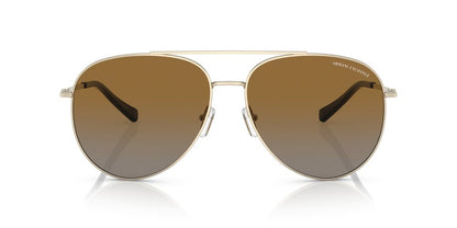 Aros De Sol Armani Exchange Ax2043S Shiny Pale Gold