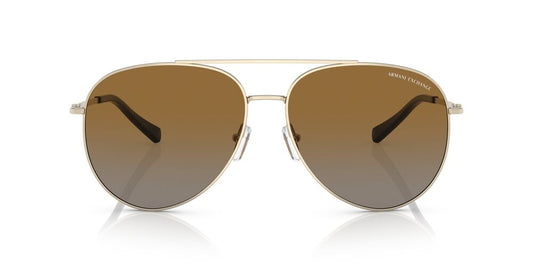 Aros De Sol Armani Exchange Ax2043S Shiny Pale Gold