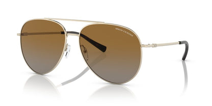 Aros De Sol Armani Exchange Ax2043S Shiny Pale Gold