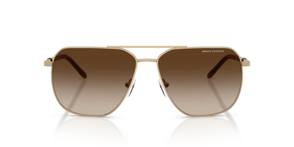 Aros De Sol Armani Exchange AX2057S Matte Pale Gold