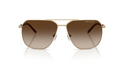 Aros De Sol Armani Exchange AX2057S Matte Pale Gold