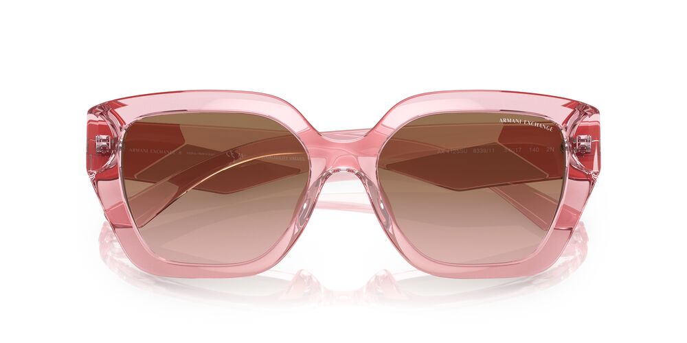 Aros De Sol Armani Exchange Ax4125Su Shiny Transparent Pink