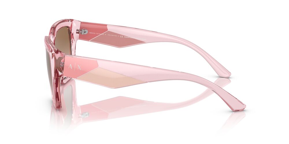Aros De Sol Armani Exchange Ax4125Su Shiny Transparent Pink
