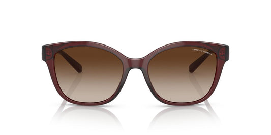 Aros De Sol Armani Exchange Ax4127S Shiny Transparent Red