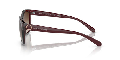 Aros De Sol Armani Exchange Ax4127S Shiny Transparent Red