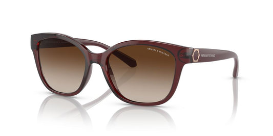 Aros De Sol Armani Exchange Ax4127S Shiny Transparent Red