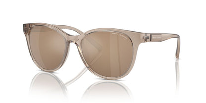 Aros De Sol Armani Exchange Ax4144Su Shiny Transparent Brown