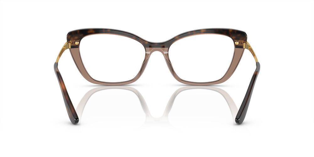 Aros Oftálmicos Dolce & Gabbana Dg3325 Top Havana On Transp Cafe