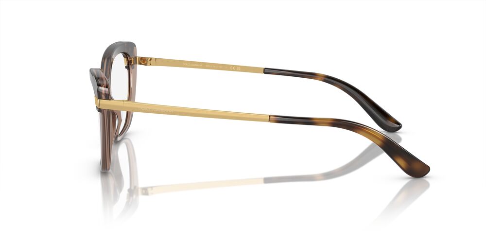 Aros Oftálmicos Dolce & Gabbana Dg3325 Top Havana On Transp Cafe