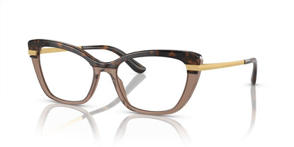 Aros Oftálmicos Dolce & Gabbana Dg3325 Top Havana On Transp Cafe