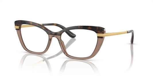 Aros Oftálmicos Dolce & Gabbana Dg3325 Top Havana On Transp Cafe
