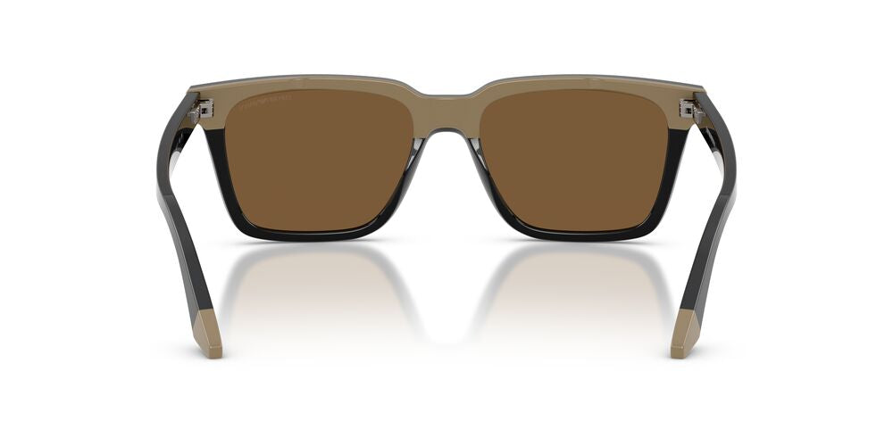Aros De Sol Emporio Armani Ea4260 Shiny Black/Beige