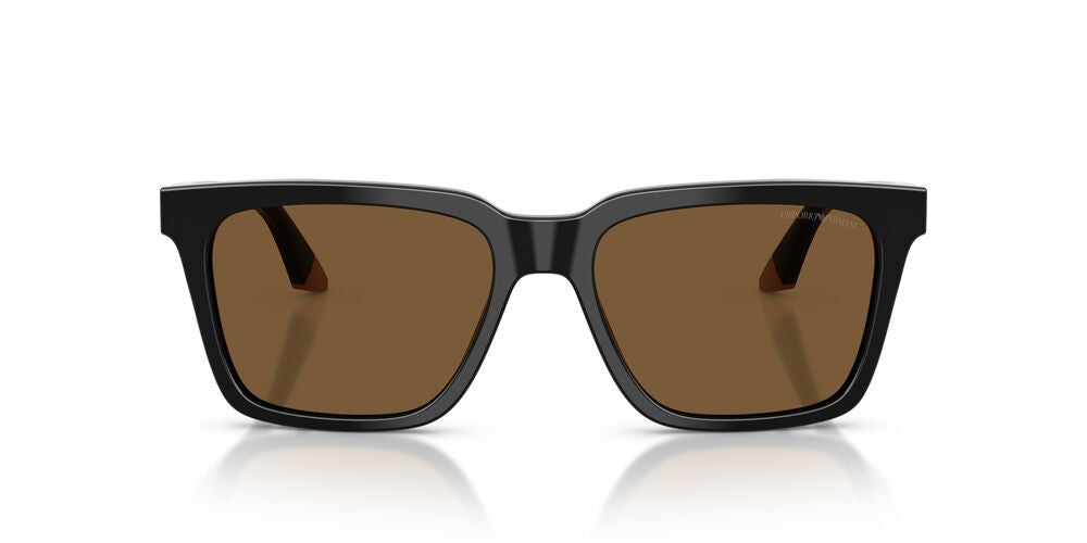 Aros De Sol Emporio Armani Ea4260 Shiny Black/Beige