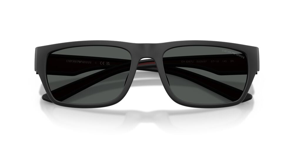 Aros De Sol Emporio Armani EA4267U Rubberized Matte Black