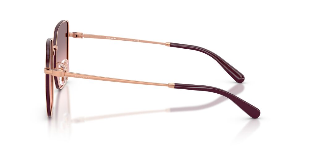 Aros De Sol Coach HC7184D Shiny Rose Gold / Bordeaux