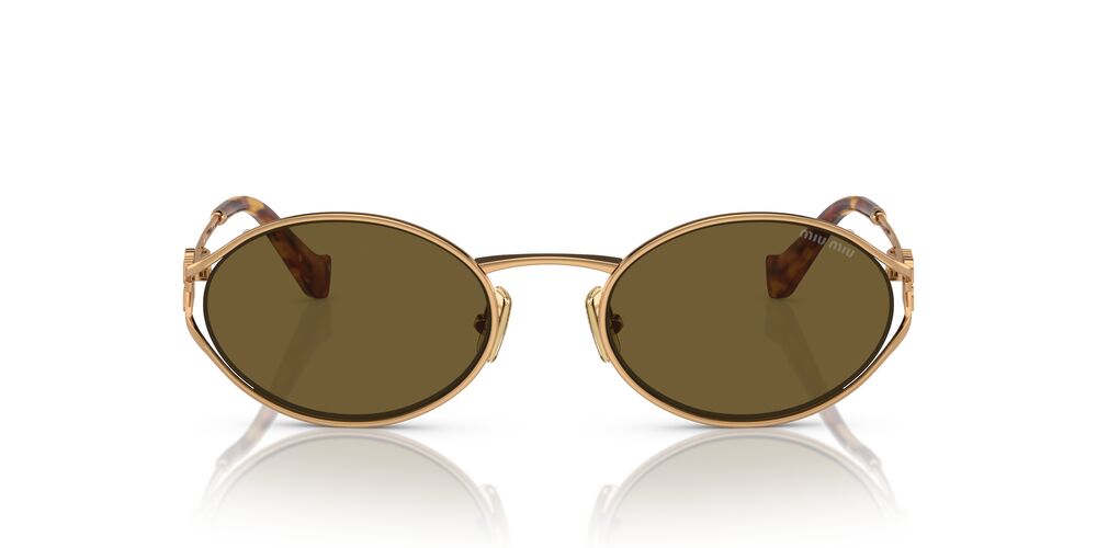Aros De Sol Miu Miu Mu 52Ys Brass Gold