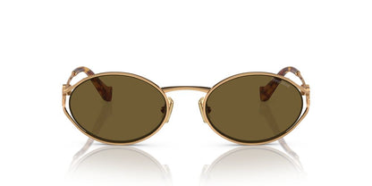 Aros De Sol Miu Miu Mu 52Ys Brass Gold