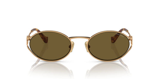 Aros De Sol Miu Miu Mu 52Ys Brass Gold